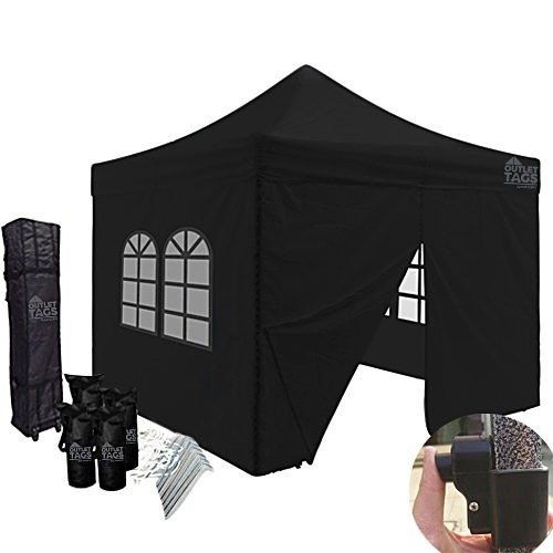 black canopy with walls